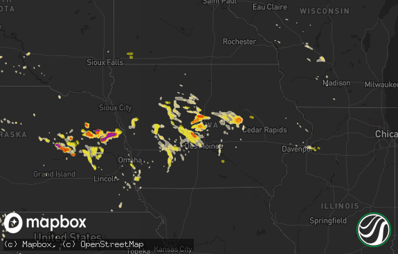 Hail map preview on 06-06-2018