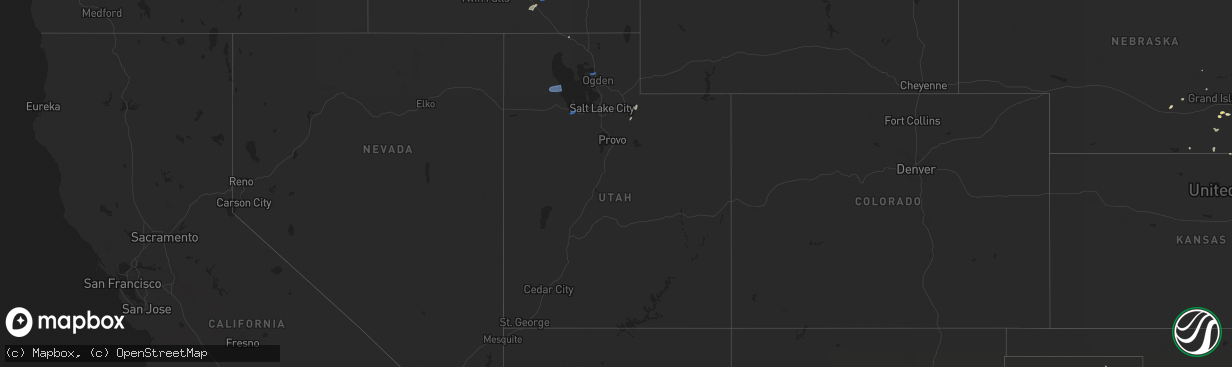 Hail map in Utah on June 6, 2019