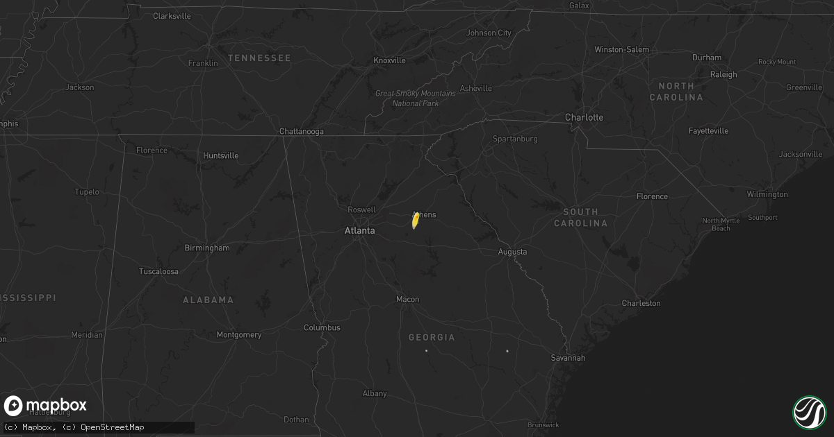 Hail map on June 6, 2021