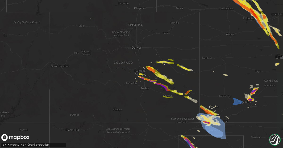 Hail map on June 6, 2022