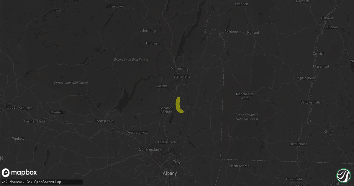 Hail map in Gansevoort, NY on June 6, 2023
