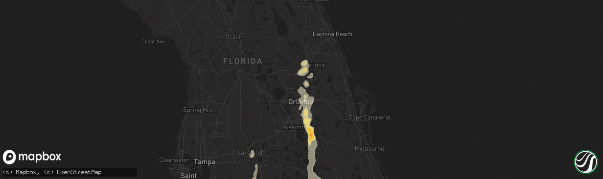 Hail map in Altamonte Springs, FL on June 6, 2024