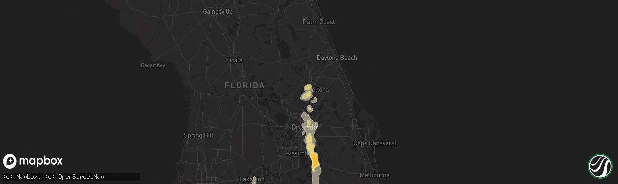 Hail map in Debary, FL on June 6, 2024
