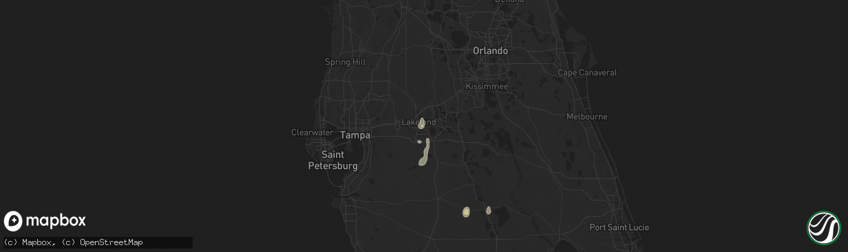 Hail map in Eaton Park, FL on June 6, 2024