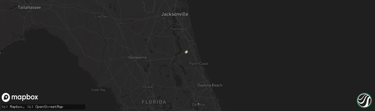 Hail map in Hastings, FL on June 6, 2024