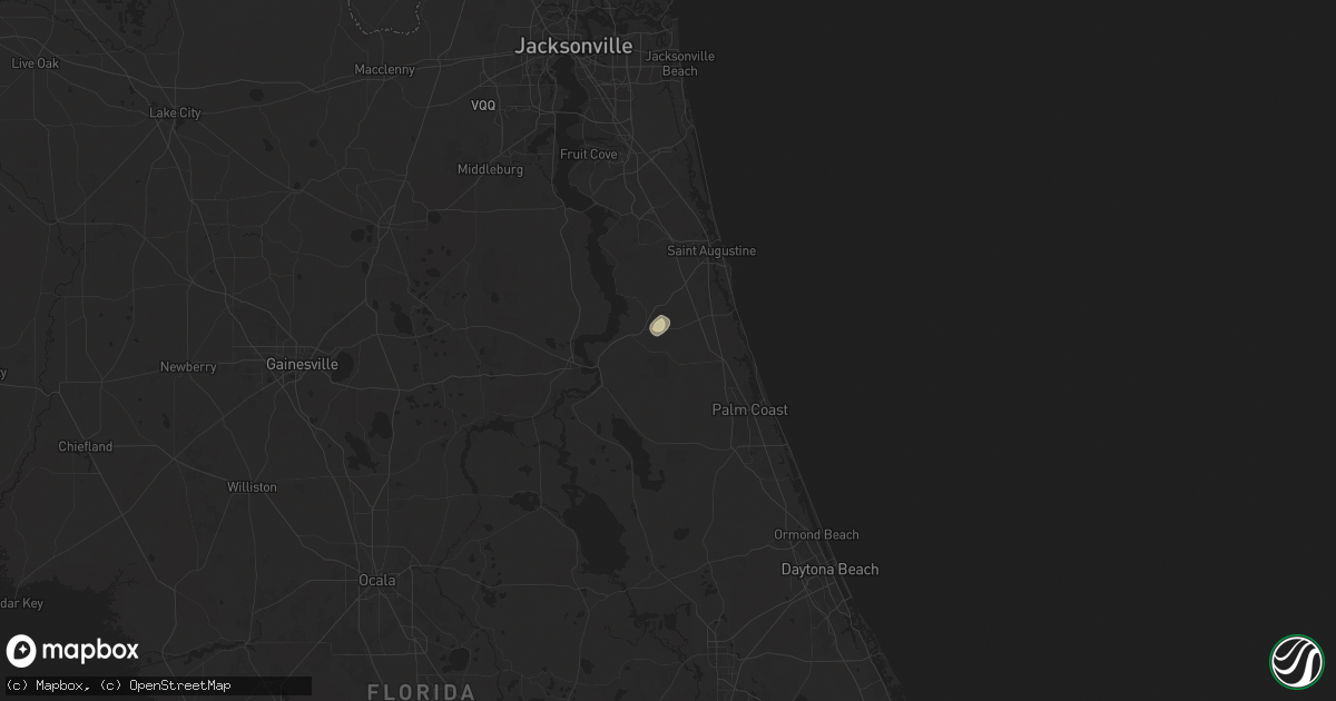 Hail map in Hastings, FL on June 6, 2024