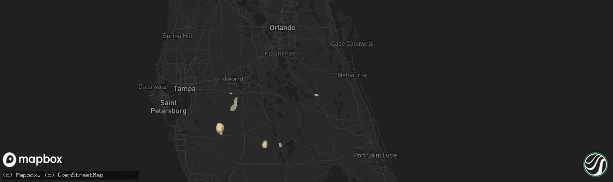 Hail map in Kenansville, FL on June 6, 2024