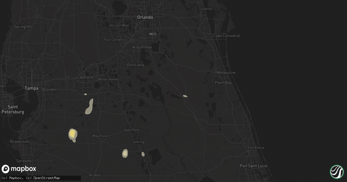 Hail map in Kenansville, FL on June 6, 2024