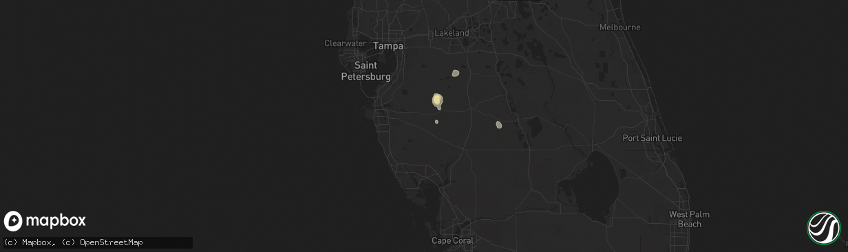 Hail map in Myakka City, FL on June 6, 2024
