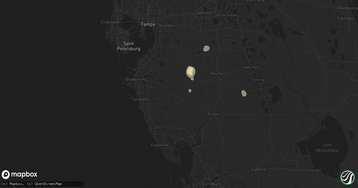 Hail map in Myakka City, FL on June 6, 2024
