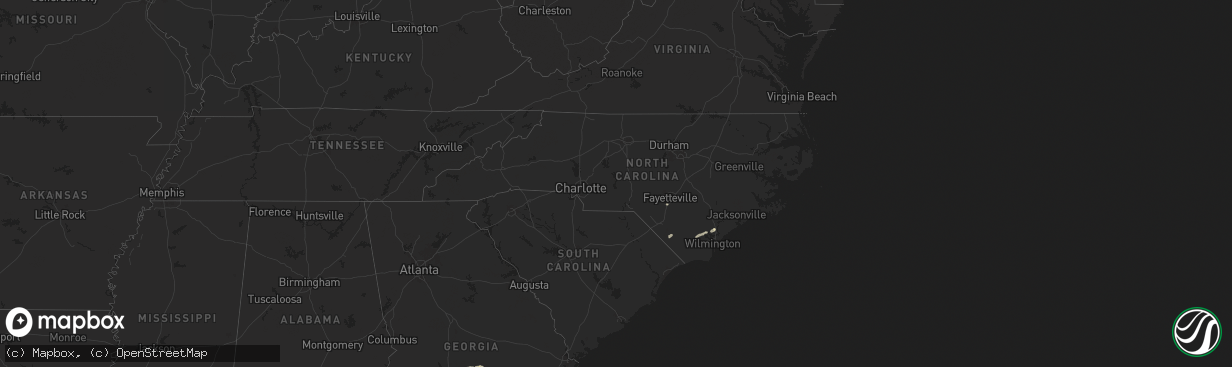 Hail map in North Carolina on June 6, 2024