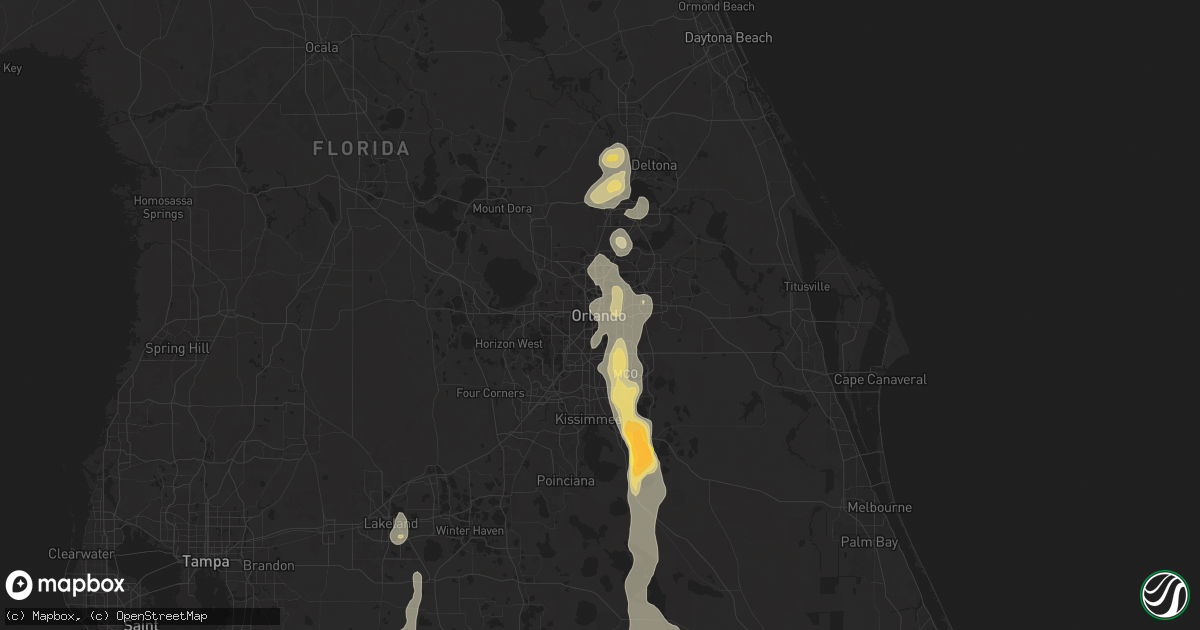 Hail map in Orlando, FL on June 6, 2024