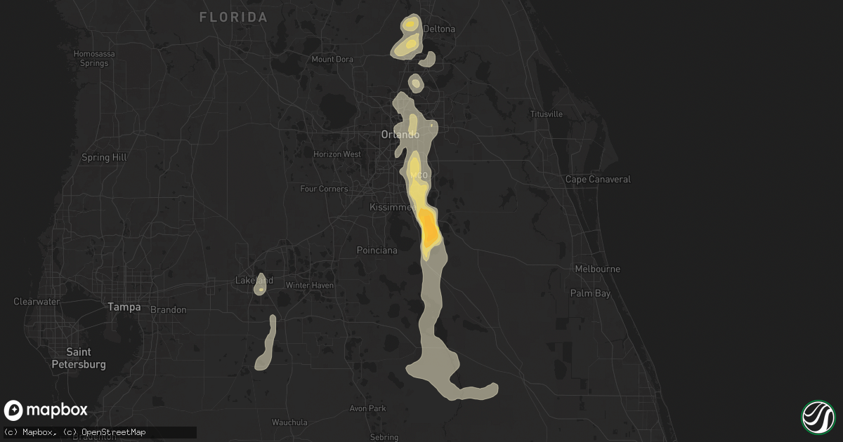 Hail map in Saint Cloud, FL on June 6, 2024
