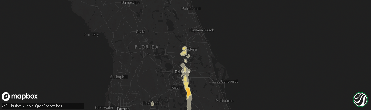 Hail map in Sanford, FL on June 6, 2024