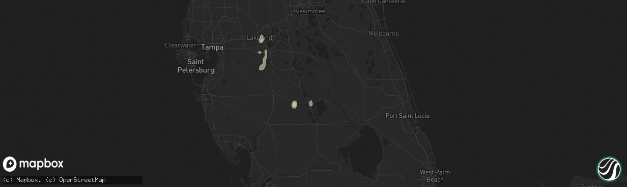 Hail map in Sebring, FL on June 6, 2024