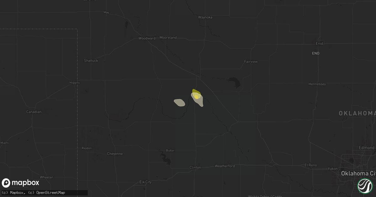 Hail map in Taloga, OK on June 6, 2024