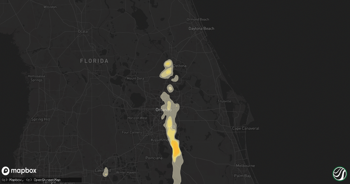 Hail map in Winter Springs, FL on June 6, 2024