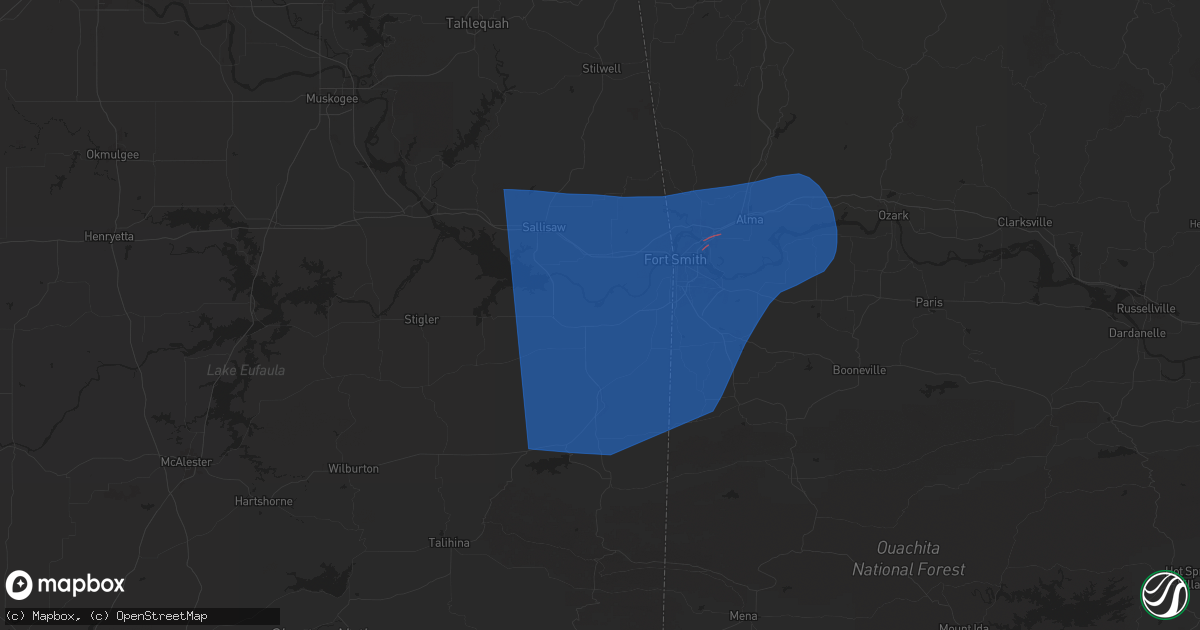 Hail map in Spiro, OK on June 6, 2025