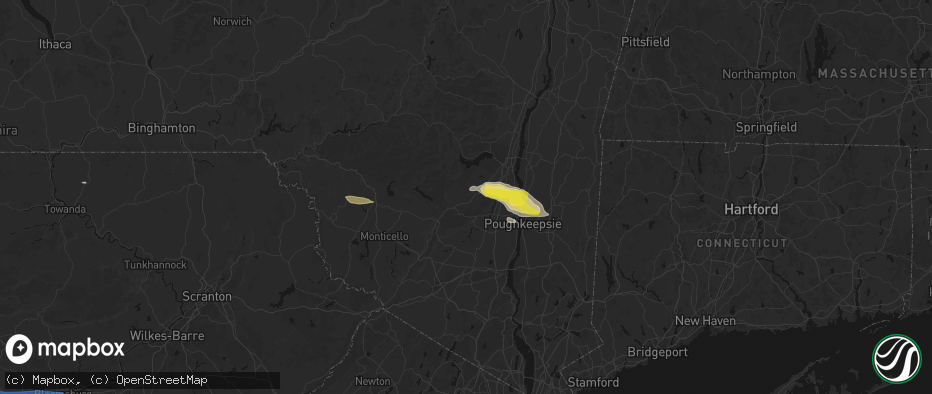 Hail map in Accord, NY on June 6, 2026