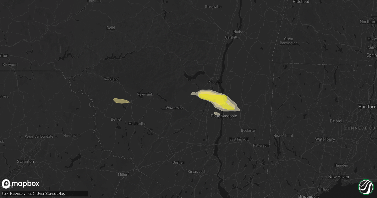 Hail map in Accord, NY on June 6, 2026