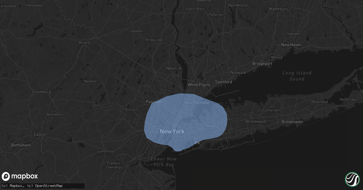 Hail map in Alpine, NJ on June 6, 2026