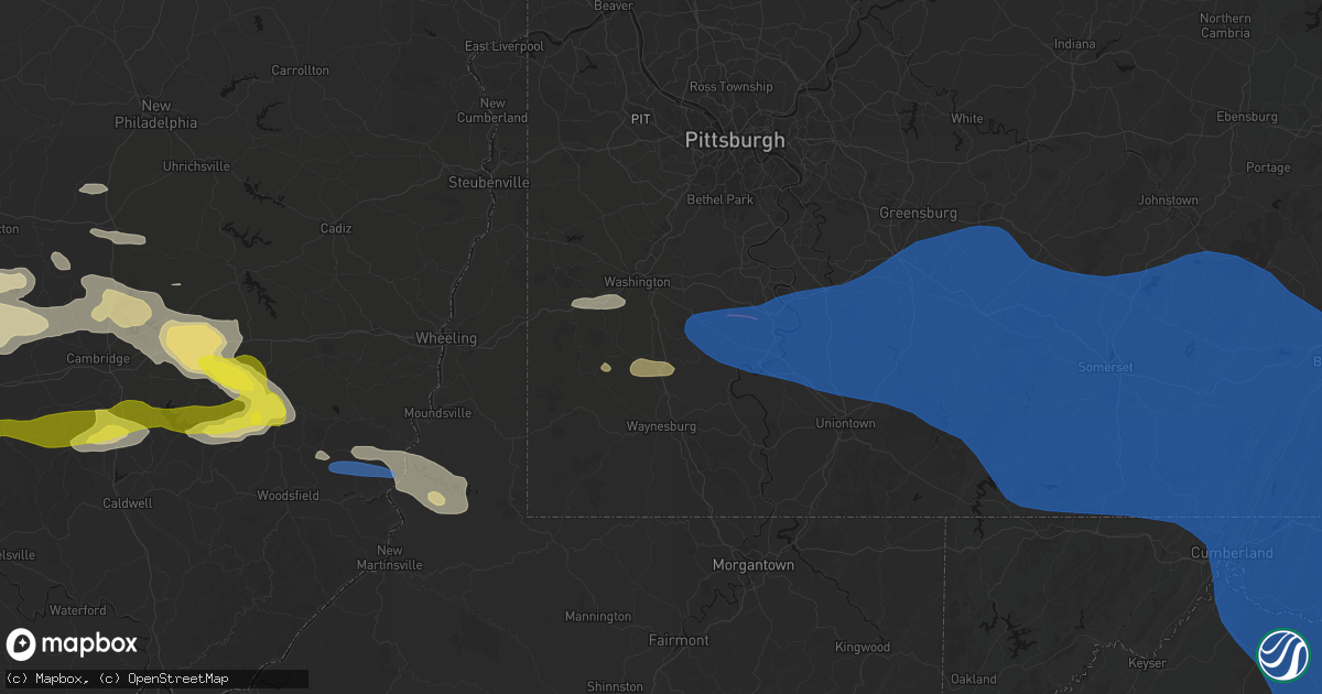 Hail map in Amity, PA on June 6, 2026