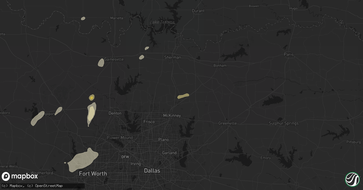 Hail map in Anna, TX on June 6, 2026