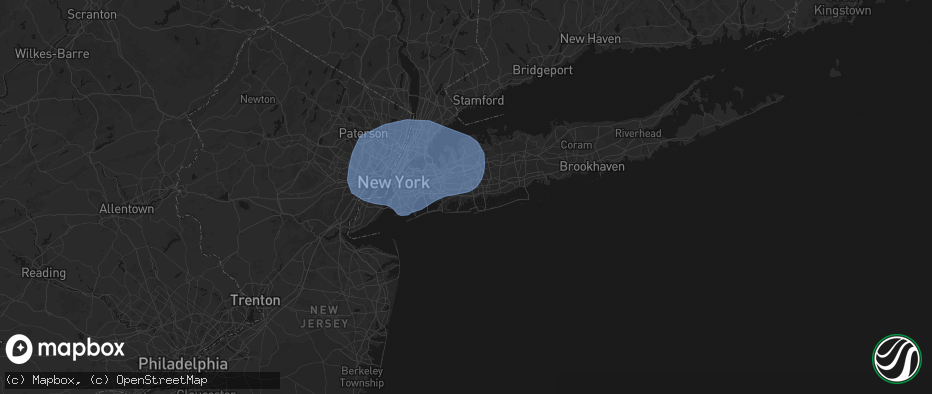 Hail map in Baldwin, NY on June 6, 2026