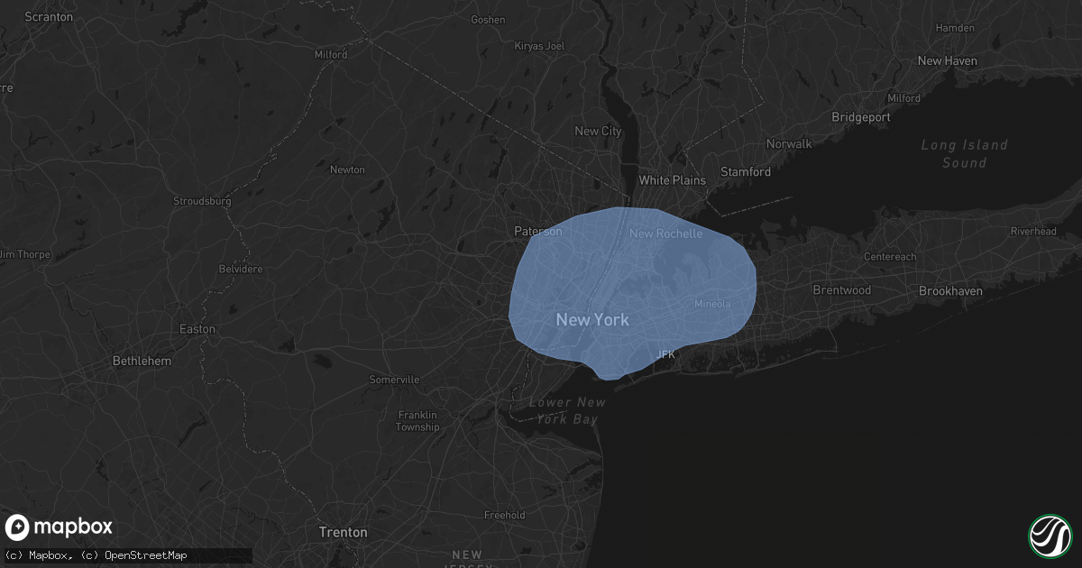 Hail map in Belleville, NJ on June 6, 2026