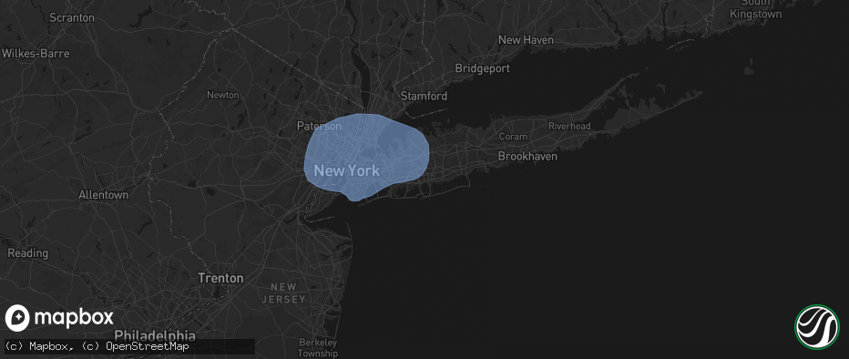 Hail map in Bellmore, NY on June 6, 2026