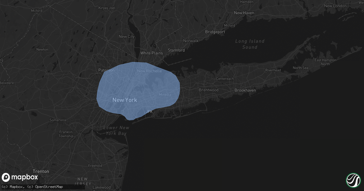 Hail map in Bethpage, NY on June 6, 2026