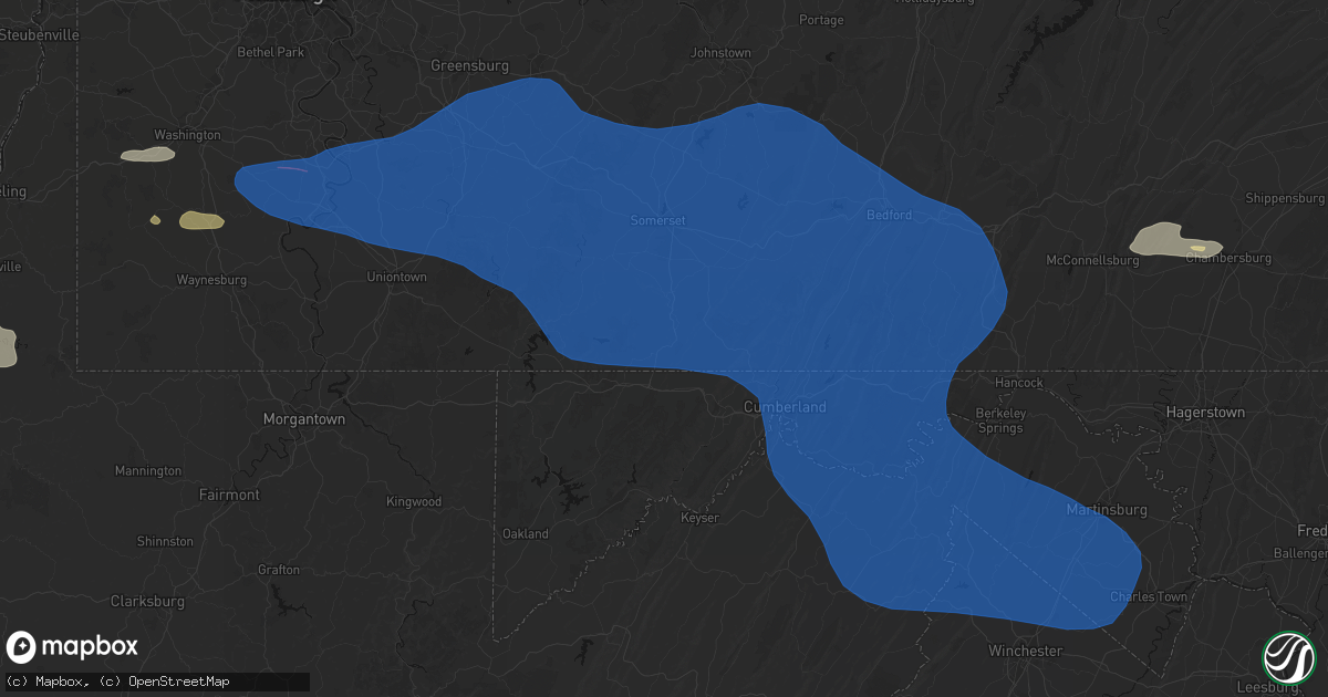 Hail map in Boynton, PA on June 6, 2026