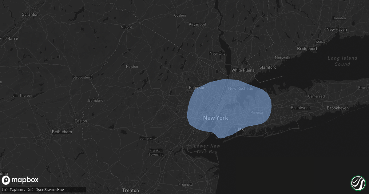Hail map in Caldwell, NJ on June 6, 2026