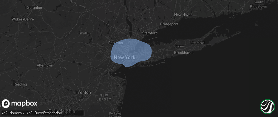 Hail map in Cambria Heights, NY on June 6, 2026