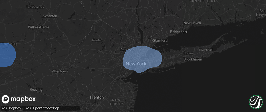 Hail map in Carlstadt, NJ on June 6, 2026