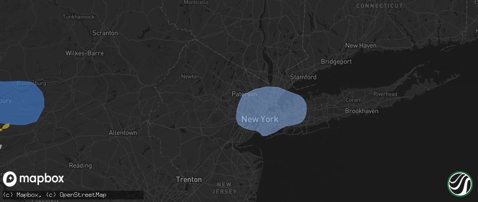 Hail map in Cedar Grove, NJ on June 6, 2026