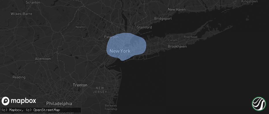 Hail map in Cedarhurst, NY on June 6, 2026