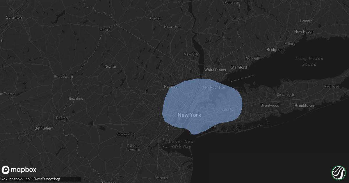 Hail map in Clifton, NJ on June 6, 2026