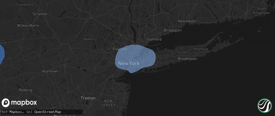 Hail map in College Point, NY on June 6, 2026