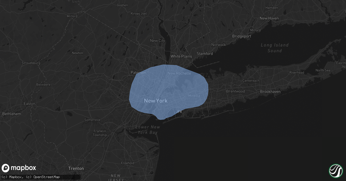Hail map in College Point, NY on June 6, 2026
