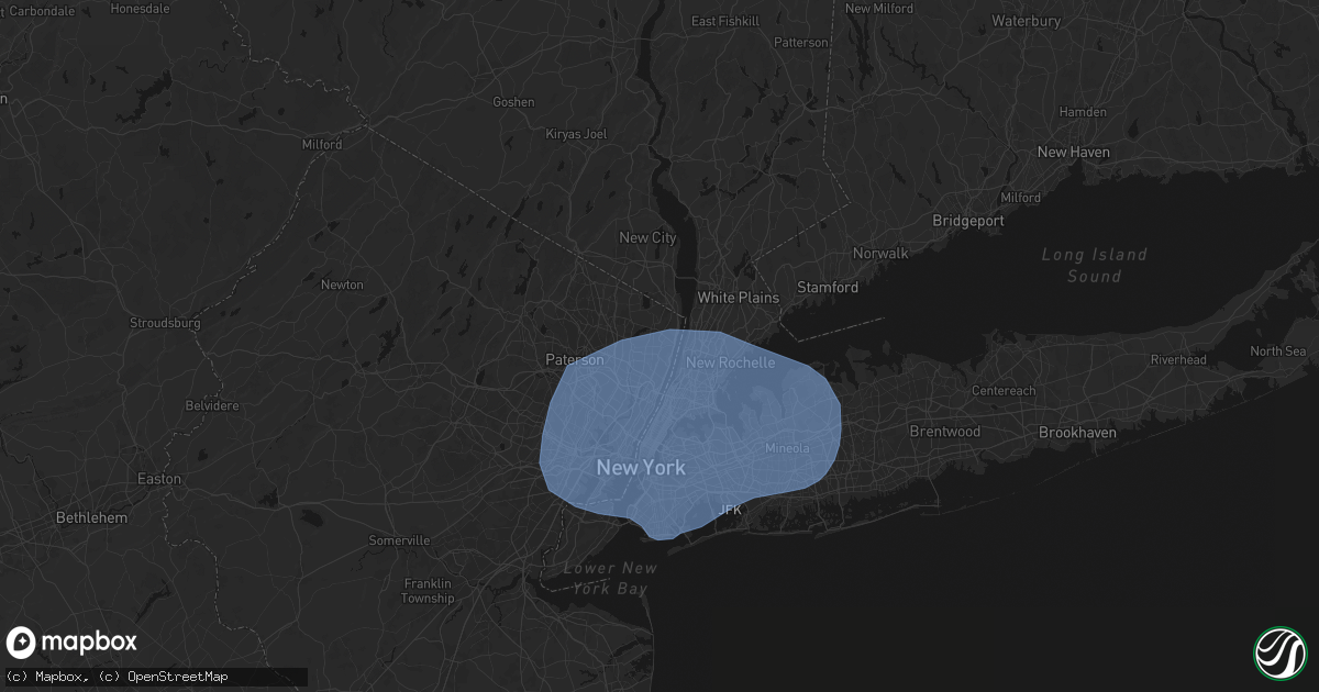 Hail map in Cresskill, NJ on June 6, 2026