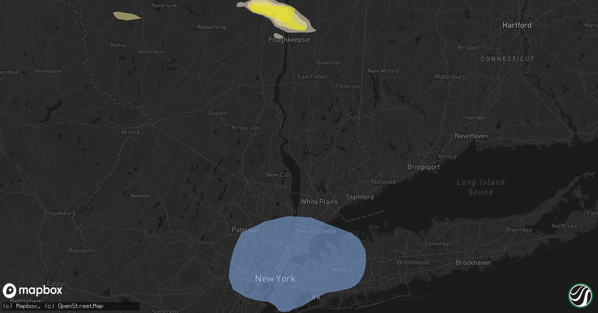 Hail map in Croton On Hudson, NY on June 6, 2026
