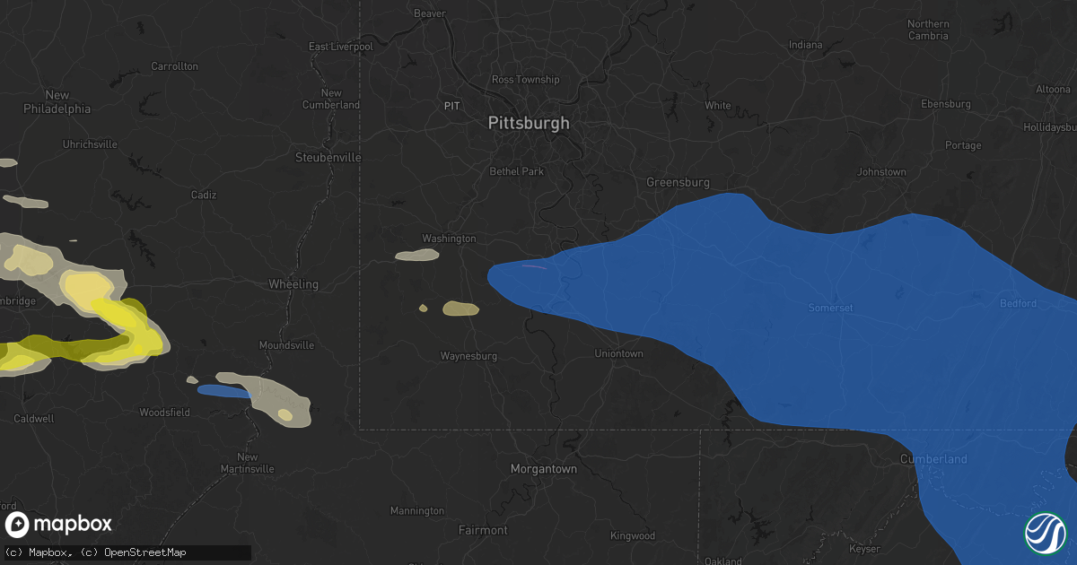Hail map in Daisytown, PA on June 6, 2026