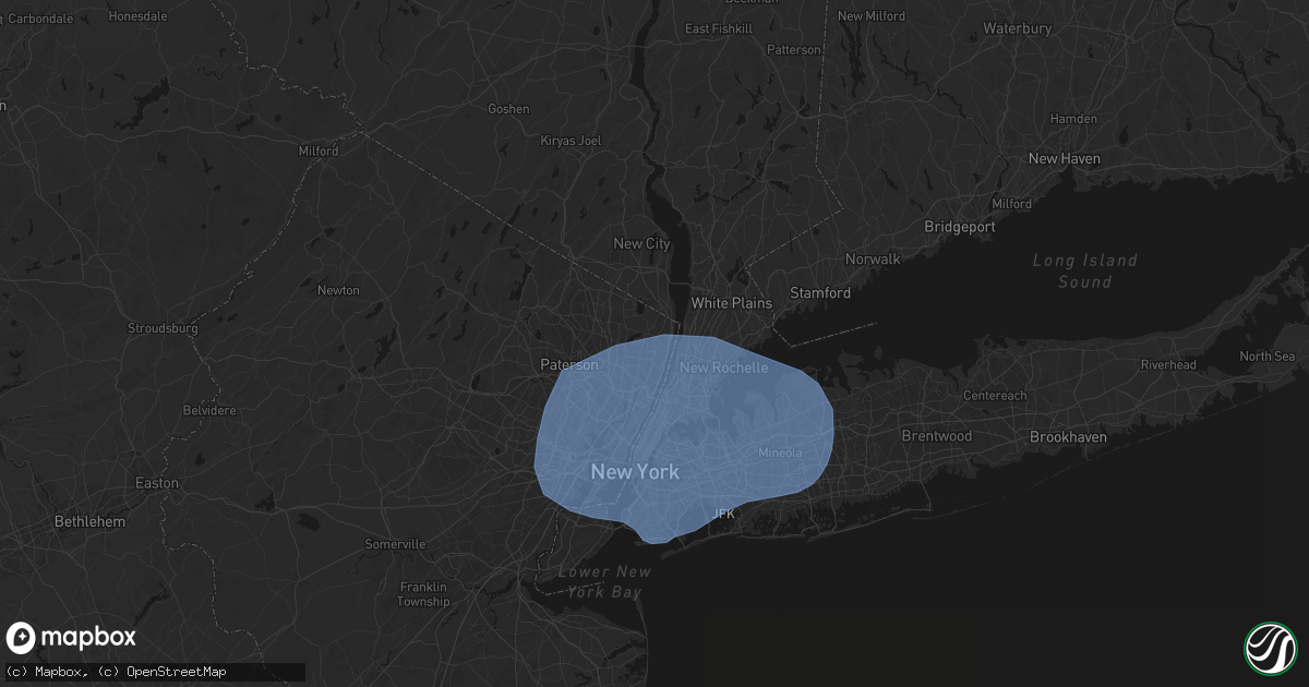Hail map in Demarest, NJ on June 6, 2026