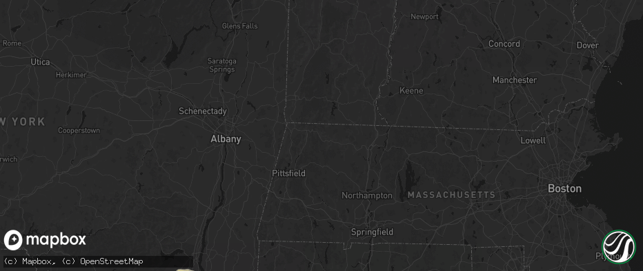 Hail map in Drury, MA on June 6, 2026