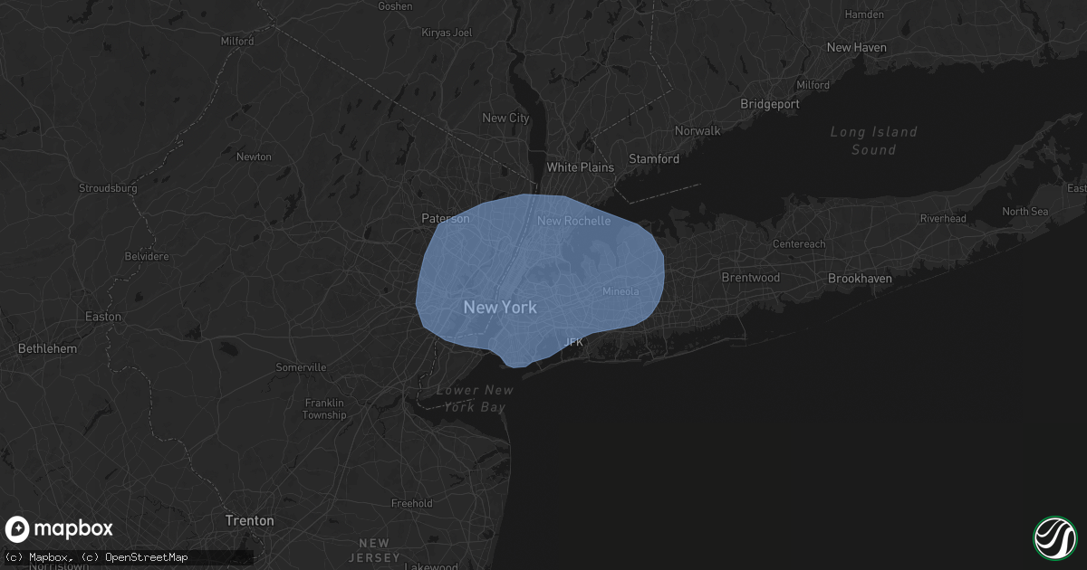 Hail map in East Elmhurst, NY on June 6, 2026