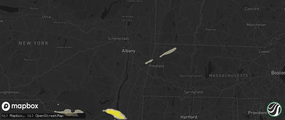 Hail map in East Nassau, NY on June 6, 2026
