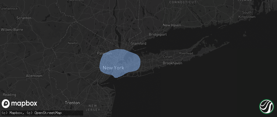 Hail map in East Norwich, NY on June 6, 2026