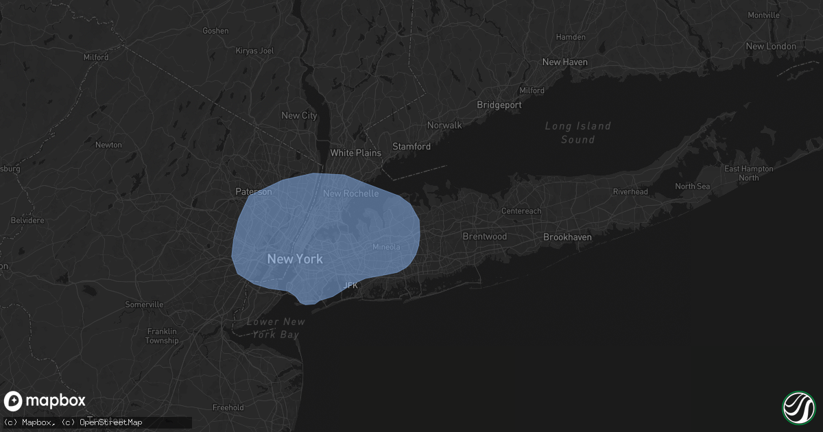 Hail map in East Norwich, NY on June 6, 2026