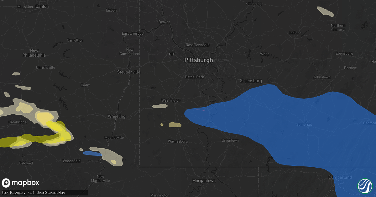 Hail map in Eighty Four, PA on June 6, 2026